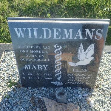 WILDEMANS Mary 1936-2008