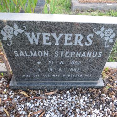 WEYERS Salmon Stephanus 1892-1982