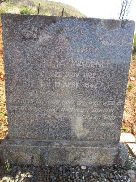WAGENER ? 1922-1942