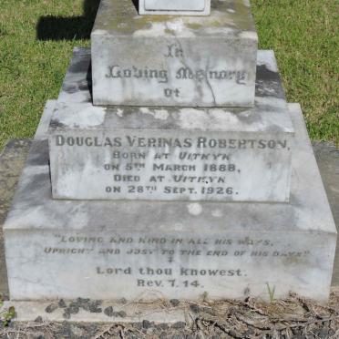 ROBERTSON Douglas Verinas 1888-1926
