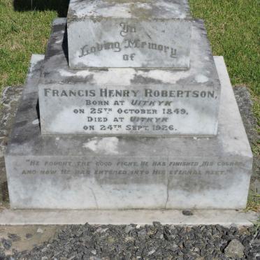 ROBERTSON Francis Henry 1849-1926