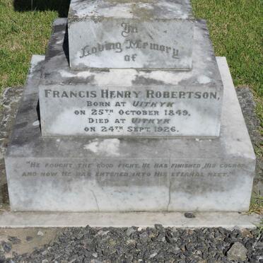 ROBERTSON Francis Henry 1849-1926