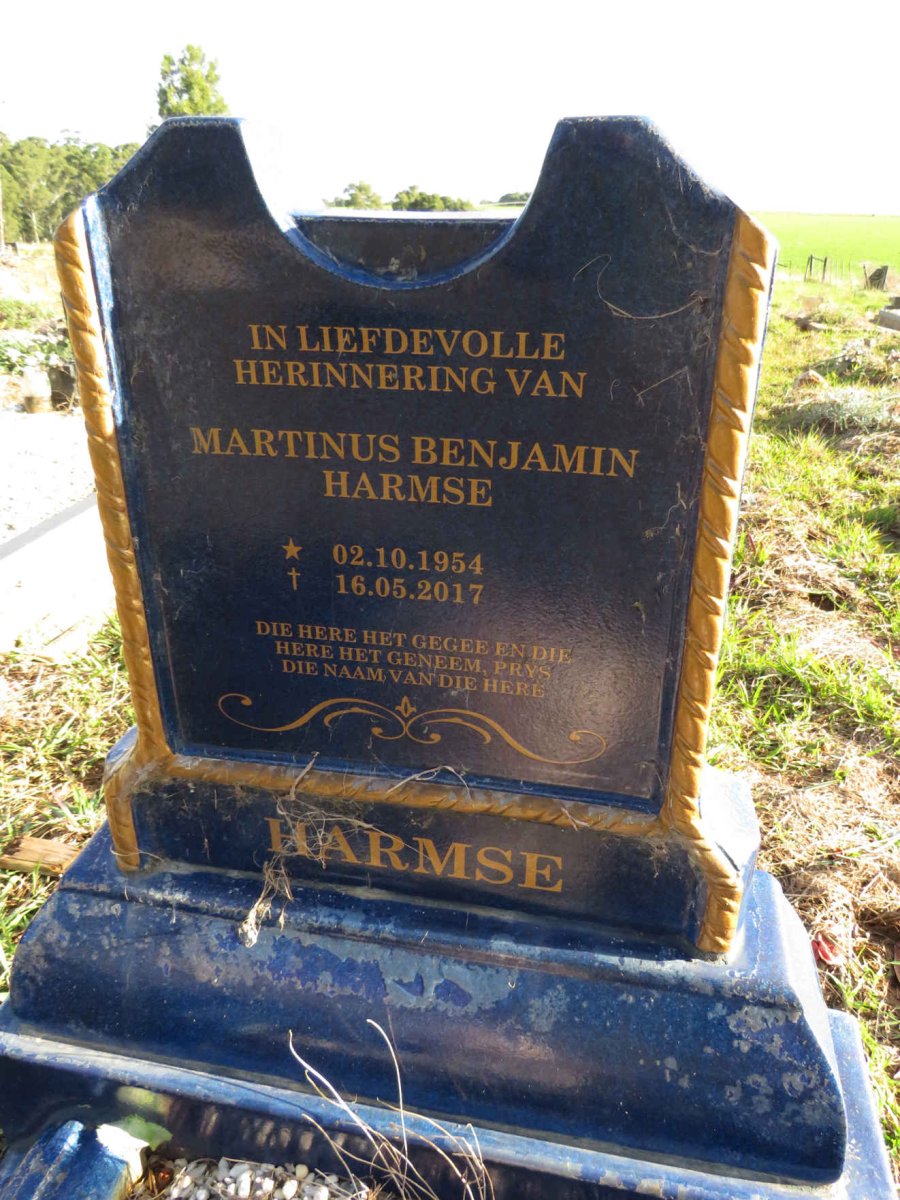 HARMSE Martinus Benjamin 1954-2017