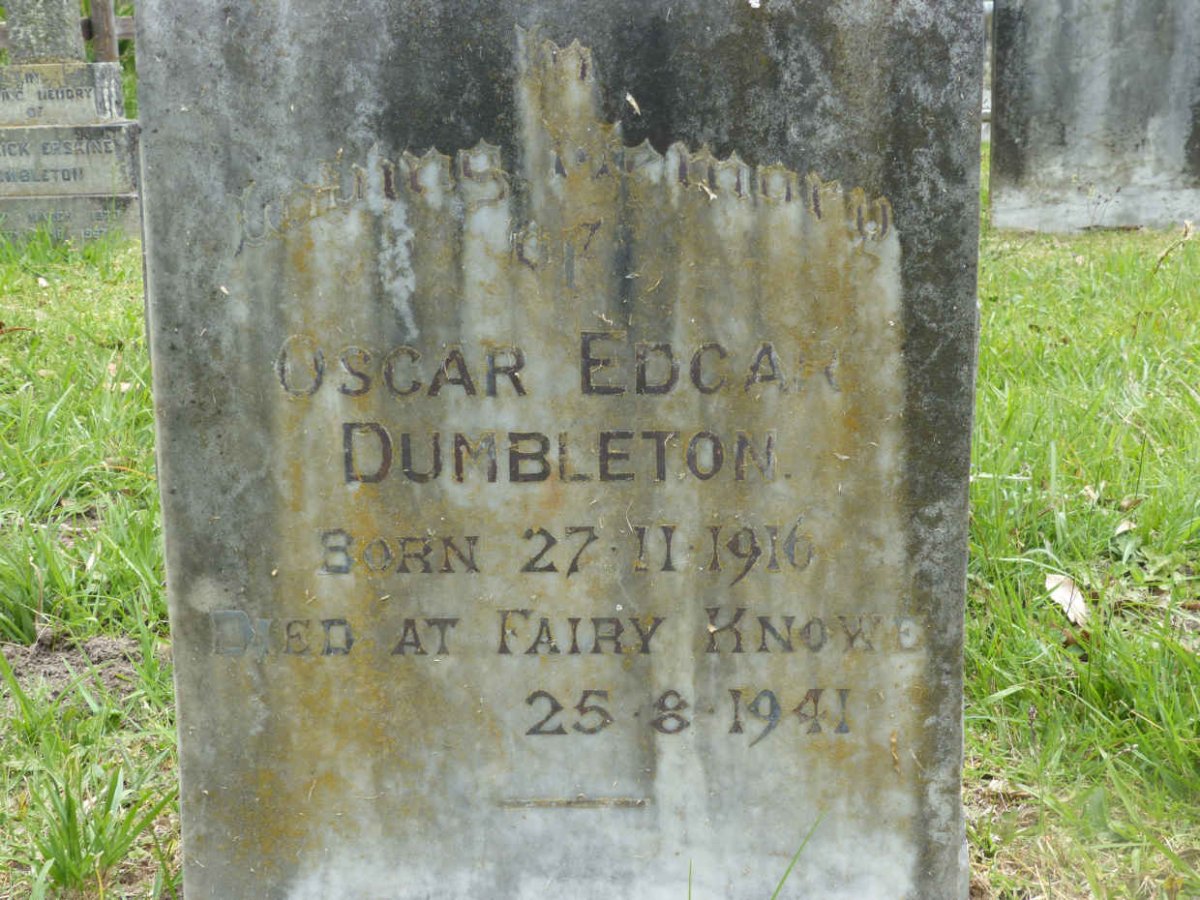 DUMBLETON Oscar Edgar 1916-1941
