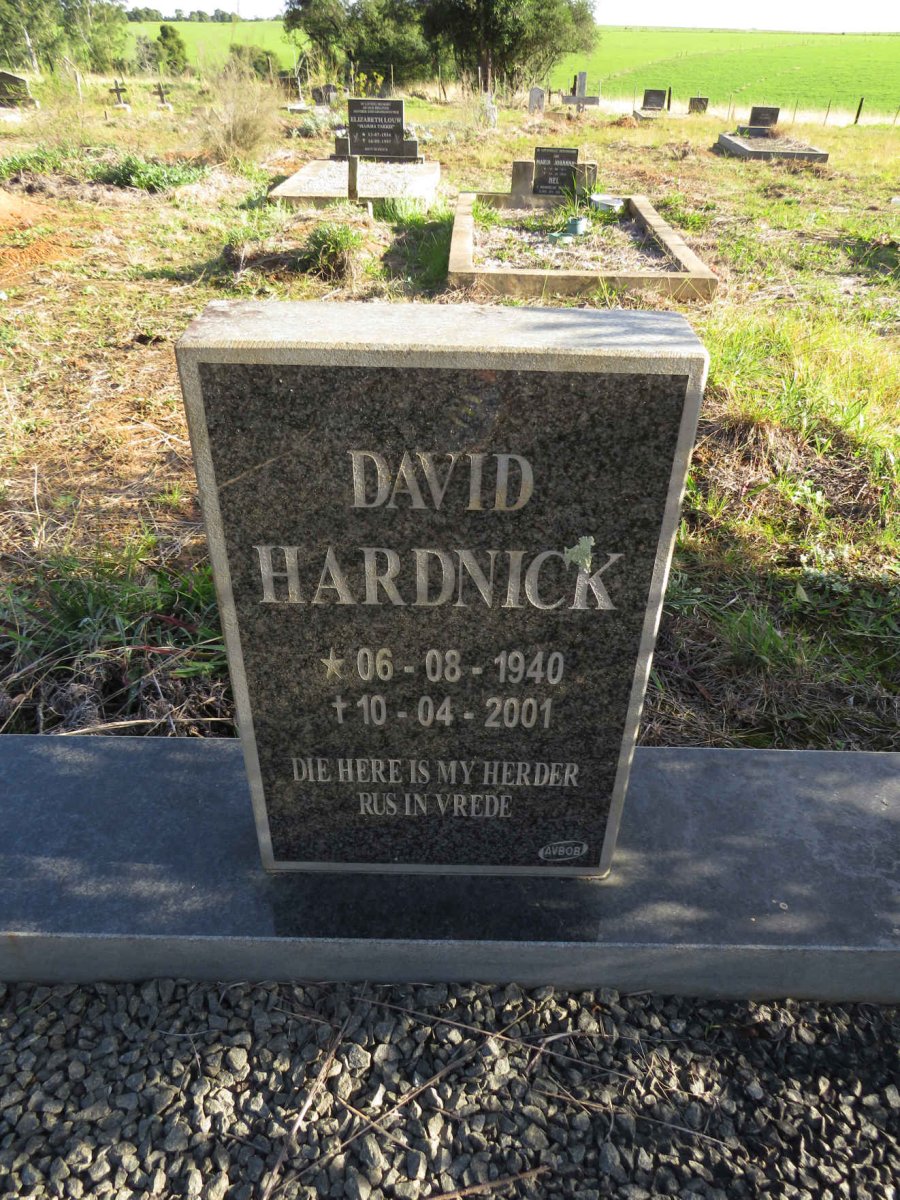HARDNICK David 1940-2001