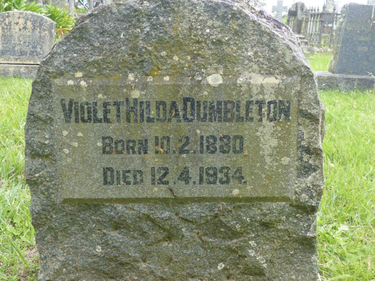 DUMBLETON Violet Hilda 1880-1934