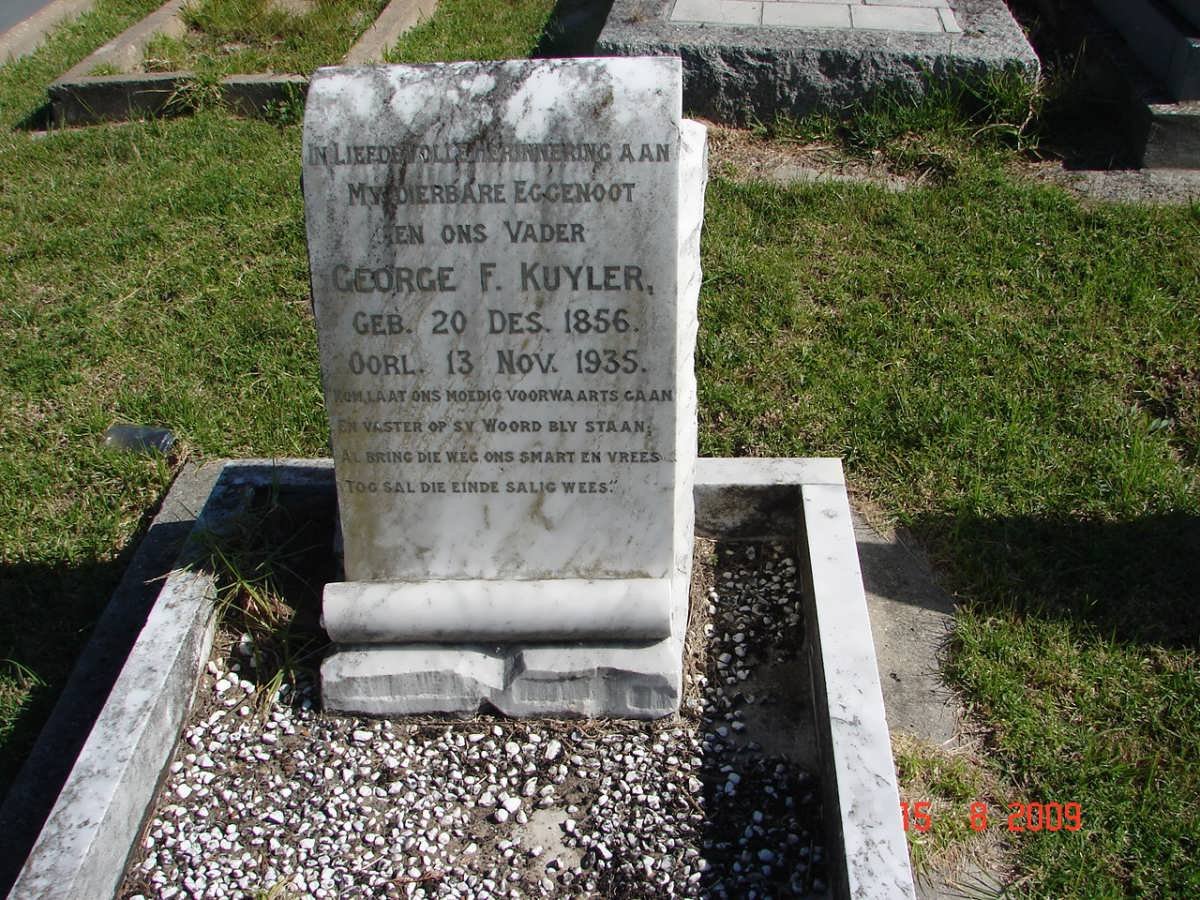 KUYLER George F. 1856-1935