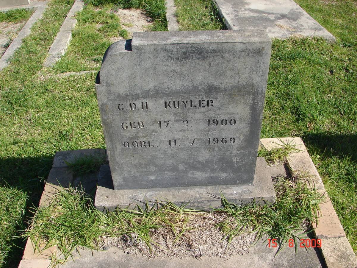 KUYLER G.D.H. 1900-1969