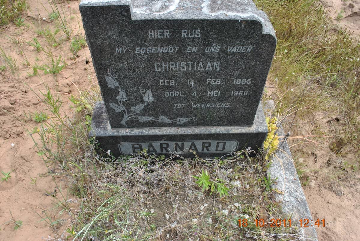 BARNARD Christiaan 1885-1960