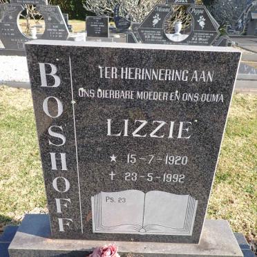 BOSHOFF Lizzie 1920-1992