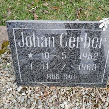 GERBER Johan 1962-1963