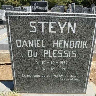 STEYN Daniel Hendrik Du Plessis 1937-1995