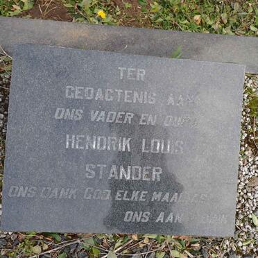 STANDER Hendrik Louis 