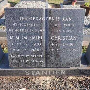STANDER Christian 1914-1995 & M.M. 1920-1986