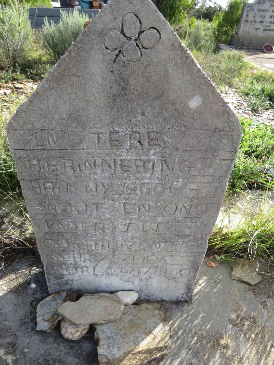 OOSTHUIZEN J.W. 1906-1950