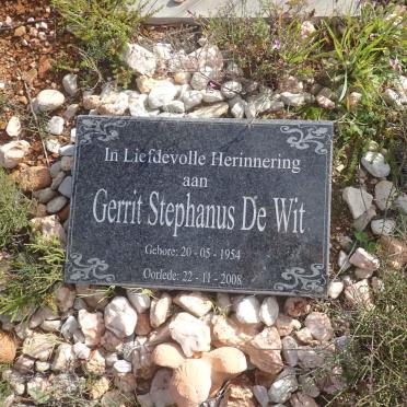 WIT Gerrit Stephanus, de 1954-2008