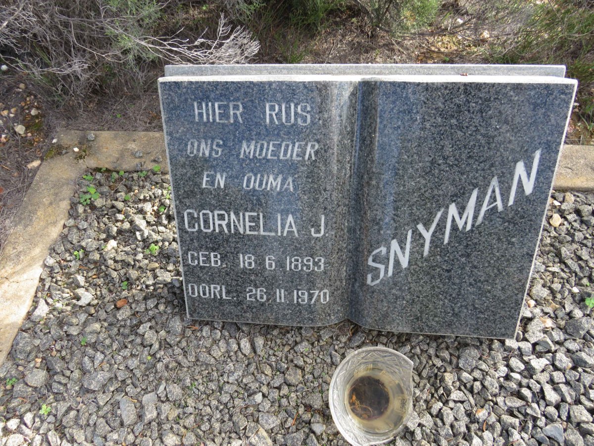 SNYMAN Cornelia A. 1893-1970