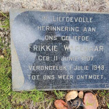 WAGENAAR Frikkie 1907-1948