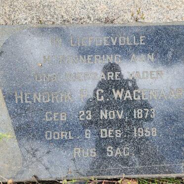 WAGENAAR Hendrik P.G. 1873-1958