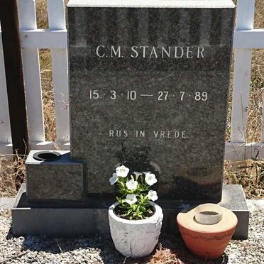 STANDER A.H. 1898-1977 &amp; C.M. 1910-1989