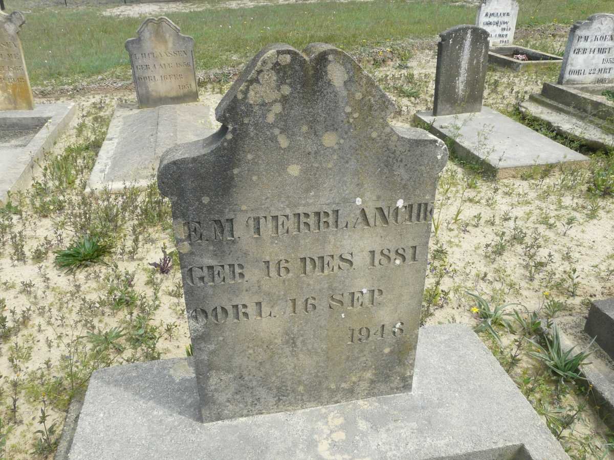 TERBLANCHE E.M. 1881-1946