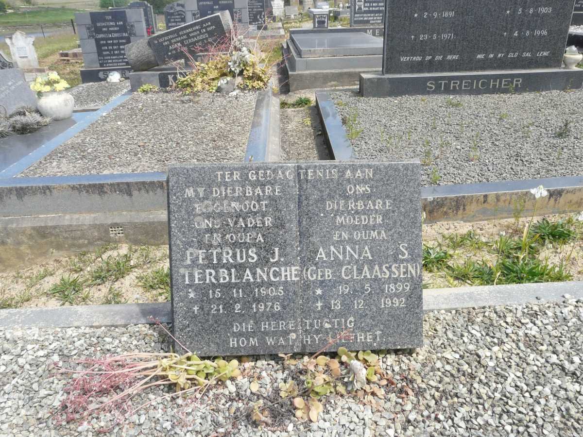 TERBLANCHE Petrus J. 1905-1976 & Anna S. CLAASSEN 1899-1992