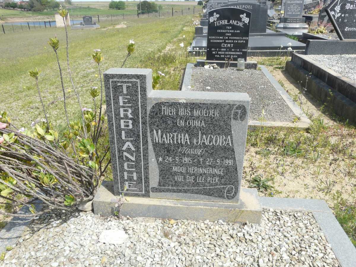 TERBLANCHE Martha Jacoba 1915-1991