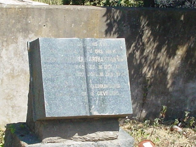 STANDER Adam 1845-1922 &amp; Martha 1855-1934