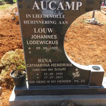 AUCAMP Johannes Lodewickus 1929- &amp; Catharina Hendsrika V.D.SCHYFF 1929-2017
