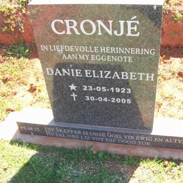 CRONJÉ Danie Elizabeth 1923-2005