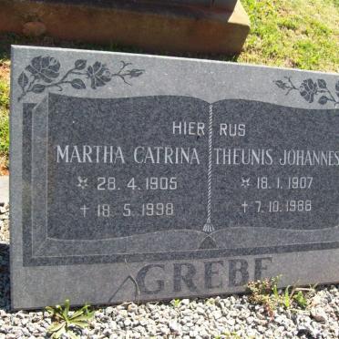 GREBE Theunis Johannes 1907-1988 &amp; Martha Catrina 1905-1998