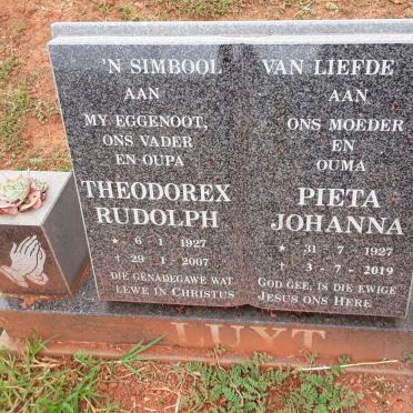 LUYT Theodorex Rudolph 1927-2007 &amp; Pieta Johanna 1927-2019