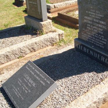 LIEBENBERG Andries Marthinus Jacobus 1902-1959 &amp; Martha Johanna Elizabeth VISAGIE 1911-1994