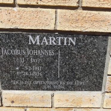 MARTIN Jacobus Johannes 1941-2016