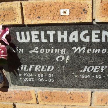 WELTHAGEN Alfred 1924-2004 &amp; Joey 1924-