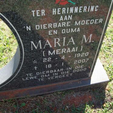 OOSTHUIZEN Maria M. 1920-2007