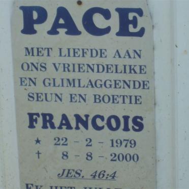 PACE Francois 1979-2000