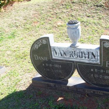 ROOYEN Danie, van 1924-1996 &amp; Engela 1917-1993