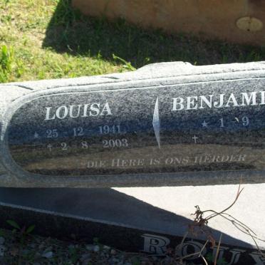ROUX Benjamin R. 1946- &amp; Louisa 1941-2003