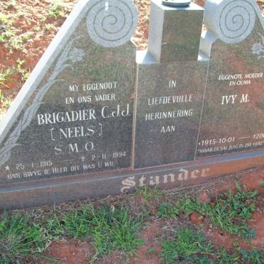 STANDER C.J.J. 1915-1994 &amp; Ivy M. 1915-2006