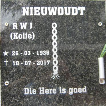 NIEUWOUDT R.W.J. 1935-2017