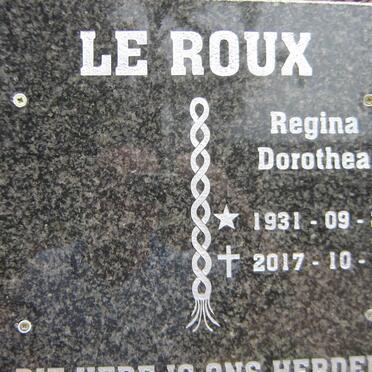ROUX Regina Dorothea, le 1931-2017