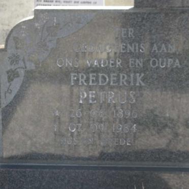 LOTTER Frederik Petrus 1896-1984