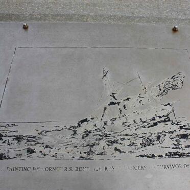 6. A painting drawn by a survivor of the wreck