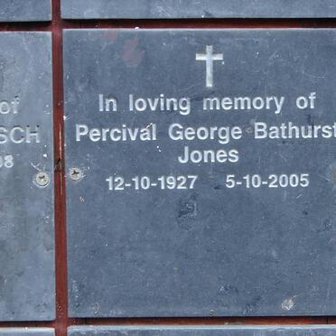JONES Percival George Bathurst 1927-2005