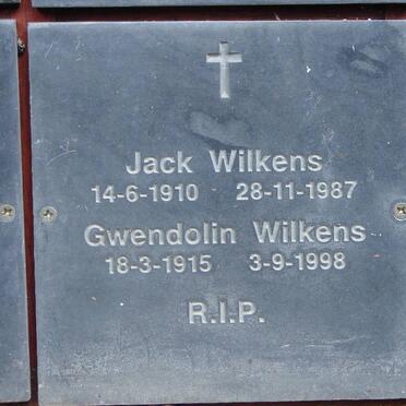 WILKENS Jack 1910-1987 &amp; Gwendolin 1915-1998