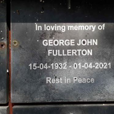 FULLERTON George John 1932-2021