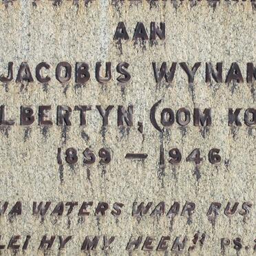 ALBERTYN Jacobus Wynand 1859-1946
