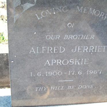 APROSKIE Alfred Jerriet 1900-1967