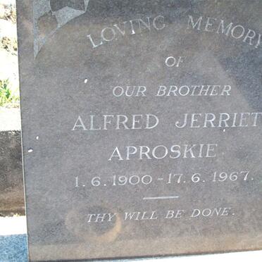 APROSKIE Alfred Jerriet 1900-1967